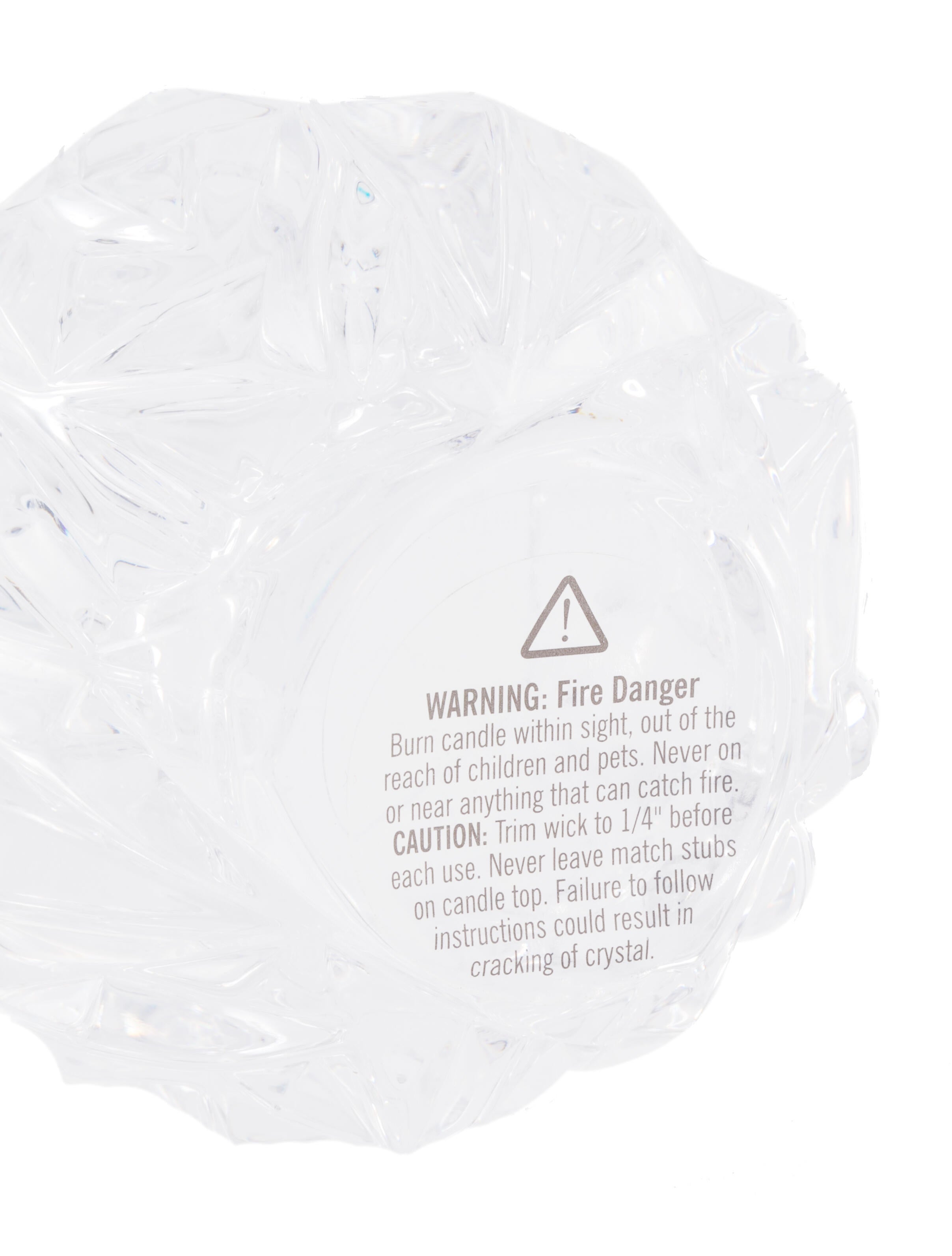 Tiffany & Co. Rock Cut Crystal Votive Candleholder