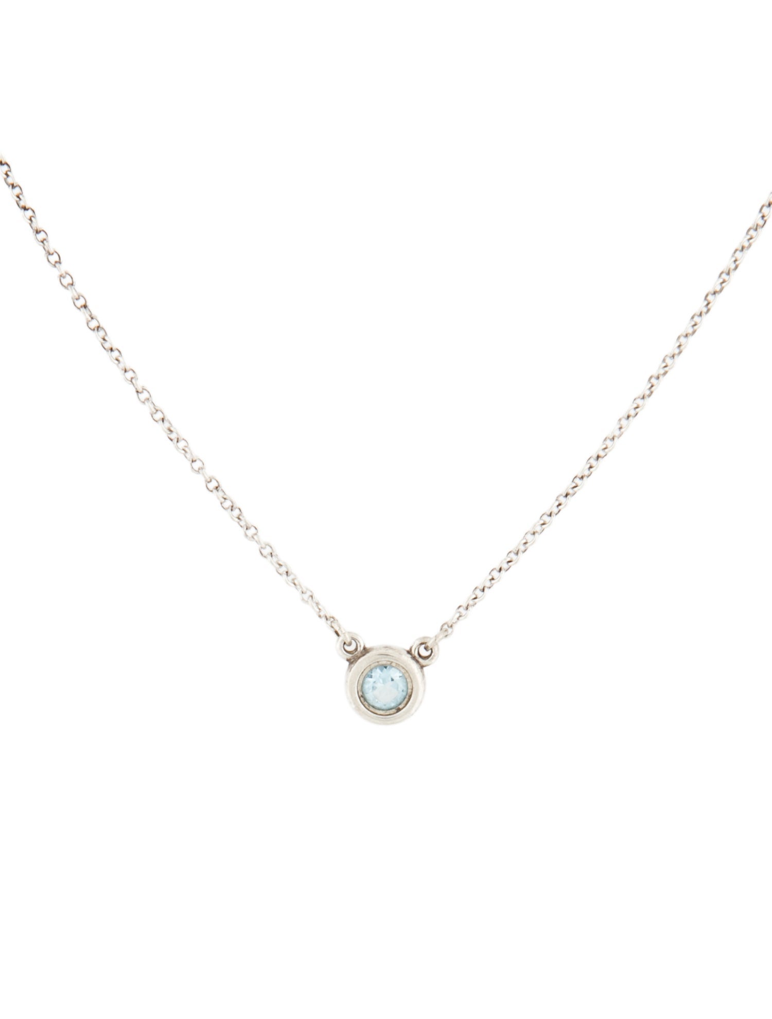 Tiffany & Co. Aquamarine Color by the Yard Pendant