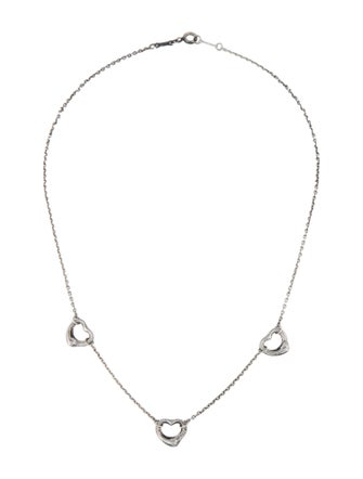 Tiffany & Co. Open Heart Station Necklace