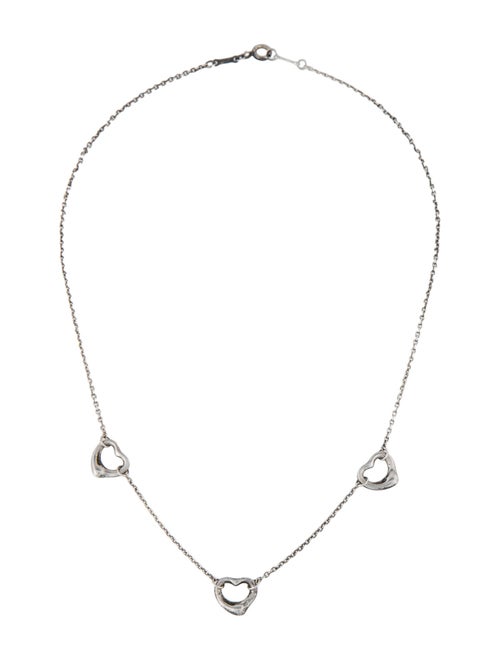 Tiffany & Co. Open Heart Station Necklace