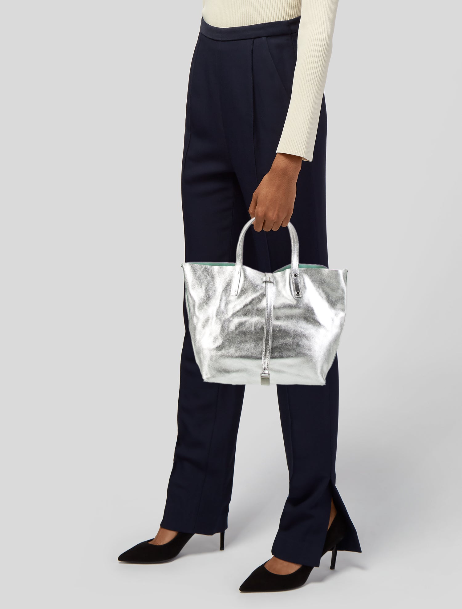 Tiffany & Co. Suede Top Handle Bag