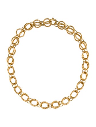 Tiffany & Co. 18K Schlumberger Circle Rope Necklace