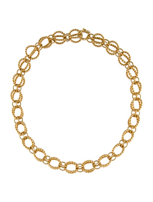Tiffany & Co. 18K Schlumberger Circle Rope Necklace
