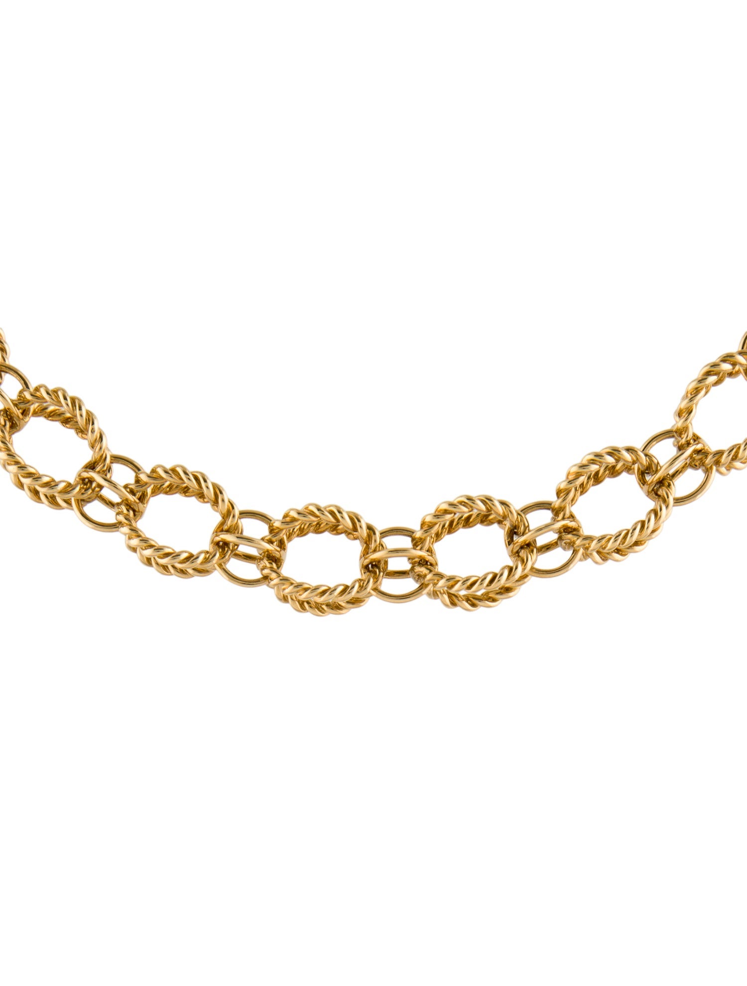 Tiffany & Co. 18K Schlumberger Circle Rope Necklace