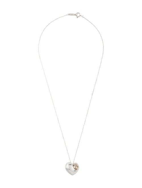 Tiffany & Co. Folded Heart Pendant Necklace
