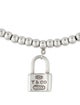 Tiffany & Co. 1837 Lock Charm Bead Bracelet