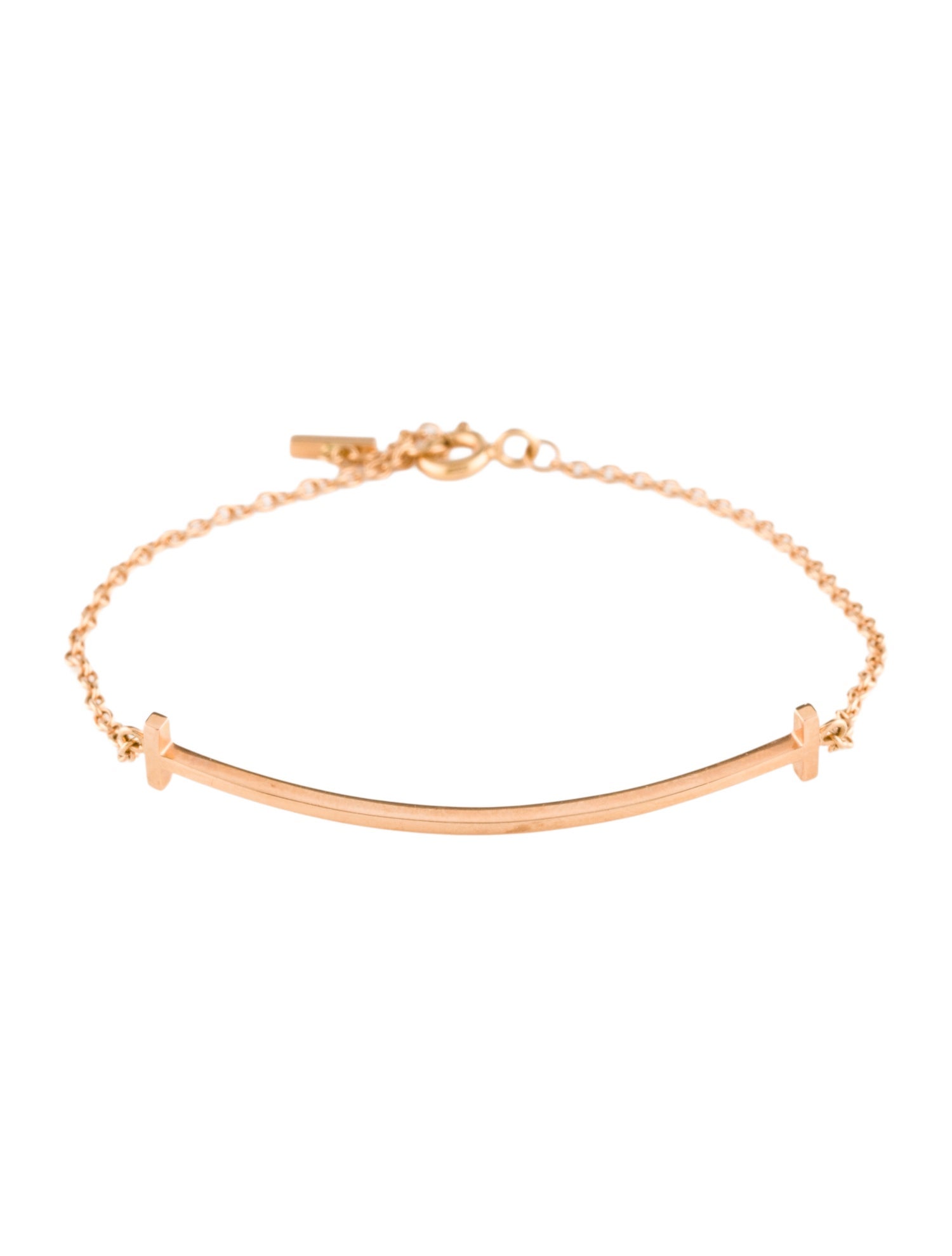 Tiffany & Co. 18K T Smile Station Bracelet