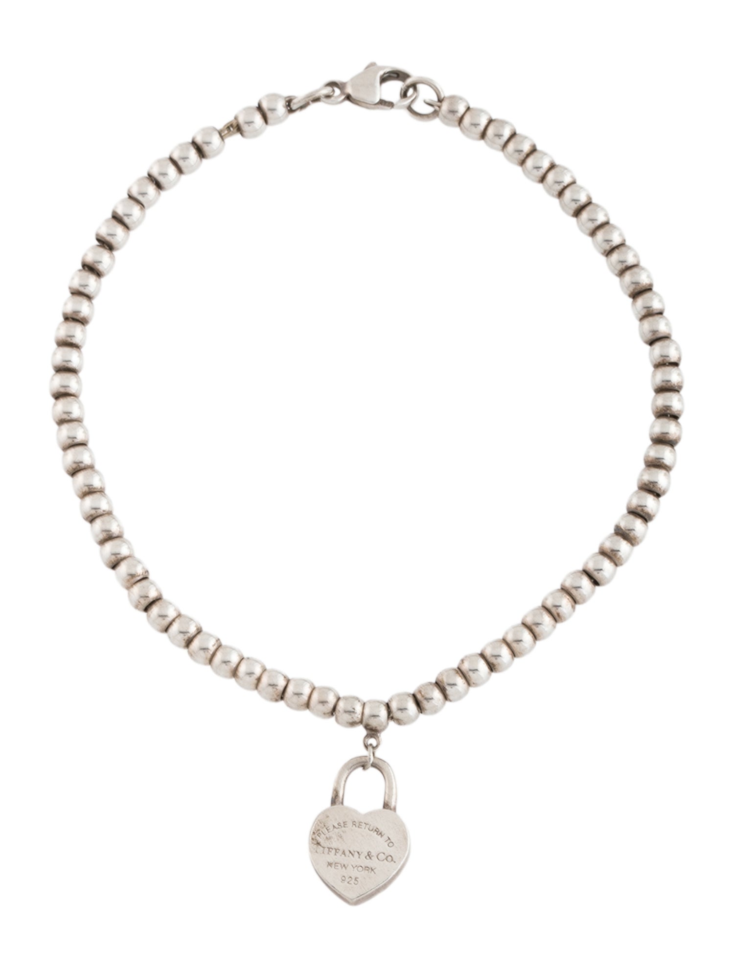 Tiffany & Co. Mini Heart Lock Bead Bracelet