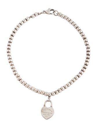 Tiffany & Co. Mini Heart Lock Bead Bracelet