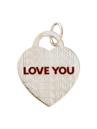 Tiffany & Co. "Love You" Heart Tag Pendant