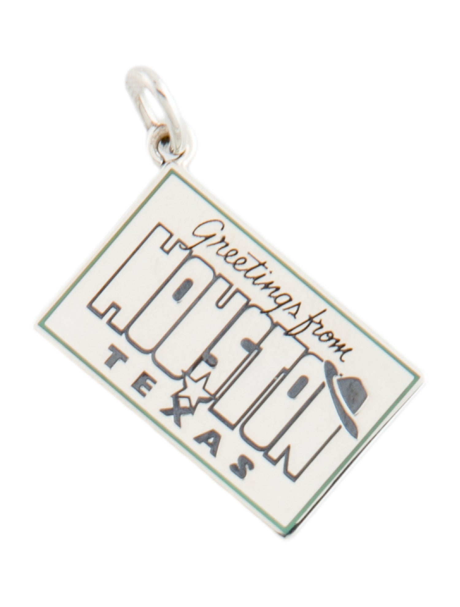 Tiffany & Co. Tiffany & Co. Enamel Texas Postcard Charm