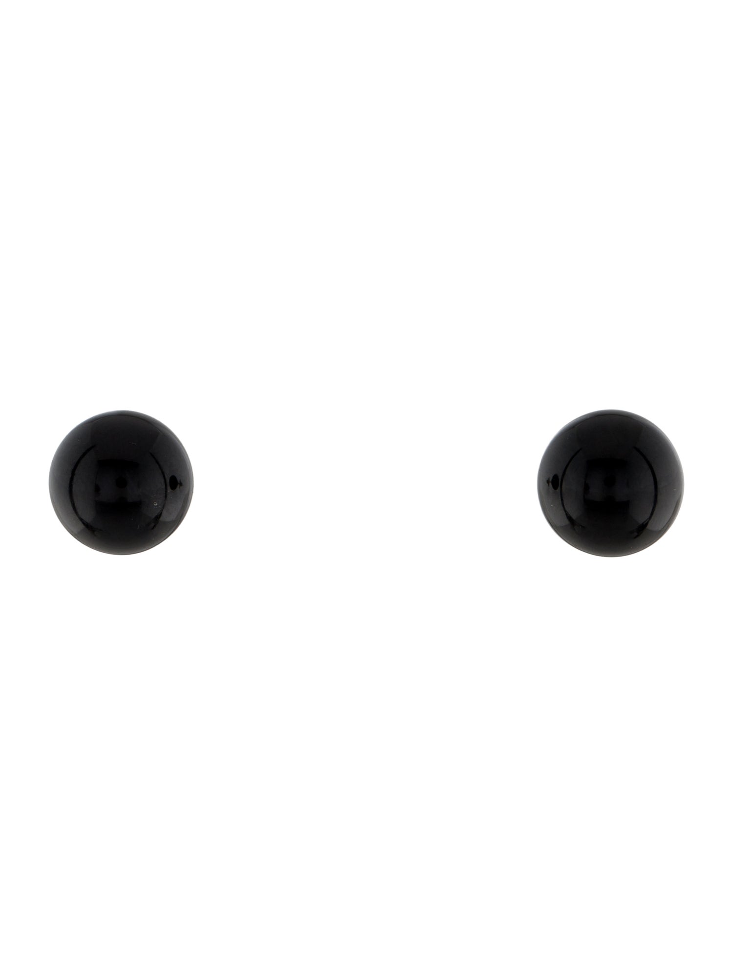 Tiffany & Co. Onyx Ball Stud Earrings