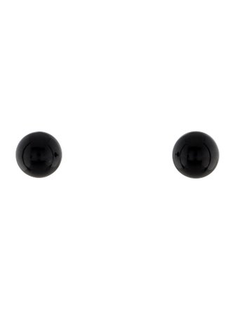 Tiffany & Co. Onyx Ball Stud Earrings