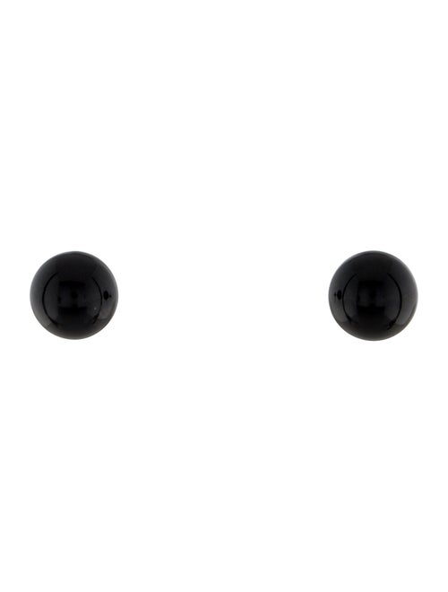 Tiffany & Co. Onyx Ball Stud Earrings