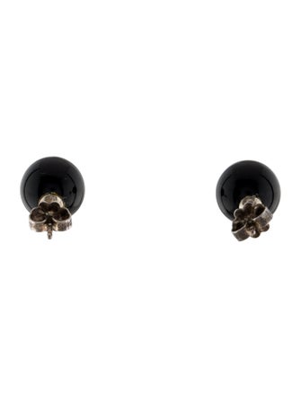 Tiffany & Co. Onyx Ball Stud Earrings