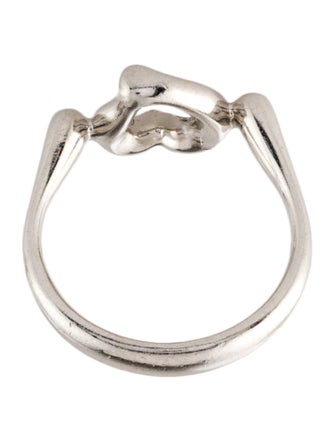 Tiffany & Co. Platinum Diamond Open Heart Cocktail Ring