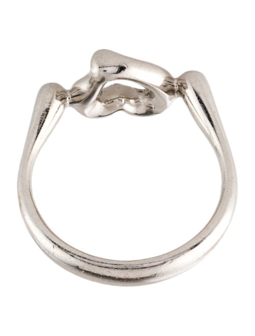 Tiffany & Co. Platinum Diamond Open Heart Cocktail Ring