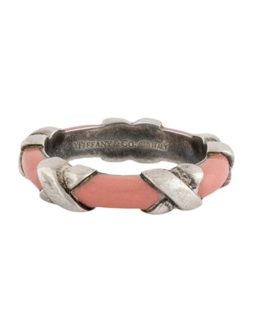 Tiffany & Co. Enamel Signature 'X' Band