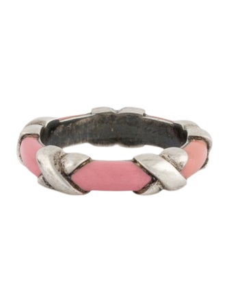 Tiffany & Co. Enamel Signature 'X' Band