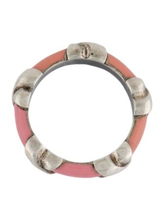 Tiffany & Co. Enamel Signature 'X' Band