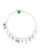 Tiffany & Co. Enamel Love Notes Logo Charm Bracelet