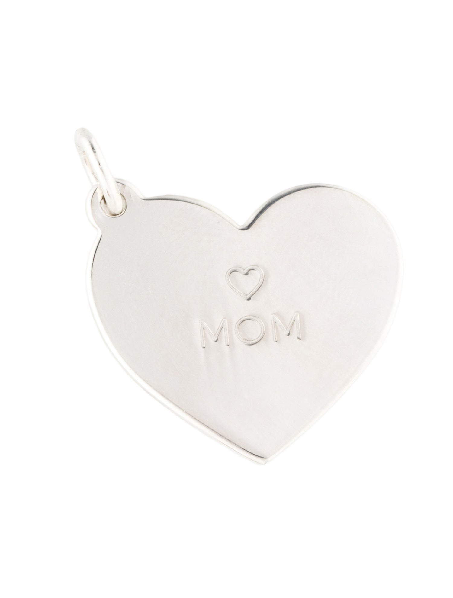 Tiffany & Co. 'Mom' Medium Heart Tag Pendant