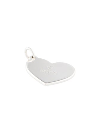 Tiffany & Co. 'MUM' Medium Heart Charm Pendant