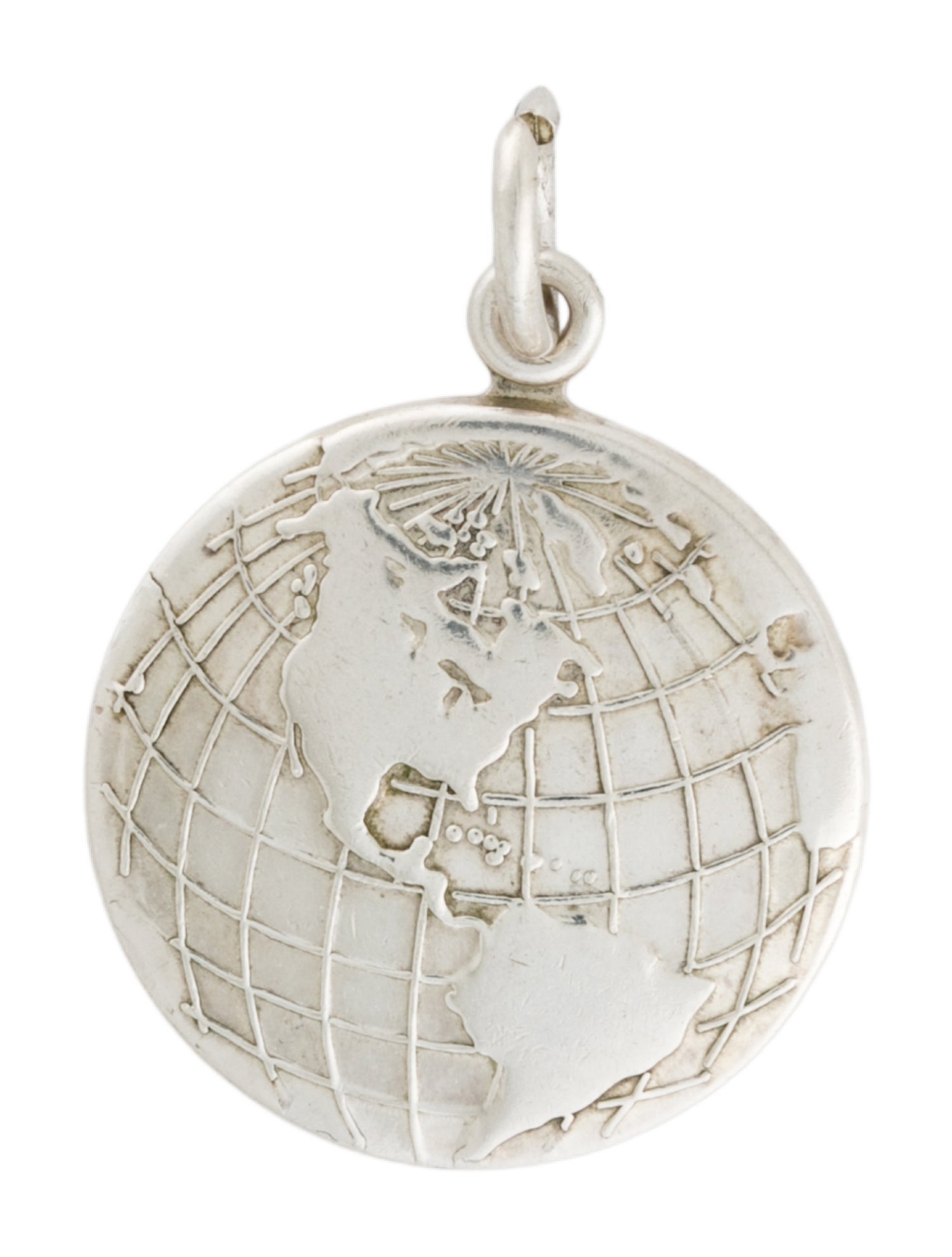 Tiffany & Co. Vintage Globe Circle Tag Charm
