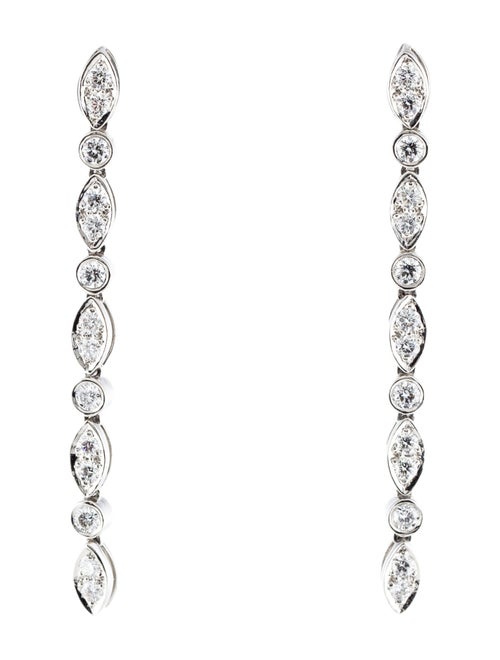 Tiffany & Co. Platinum Diamond Drop Earrings