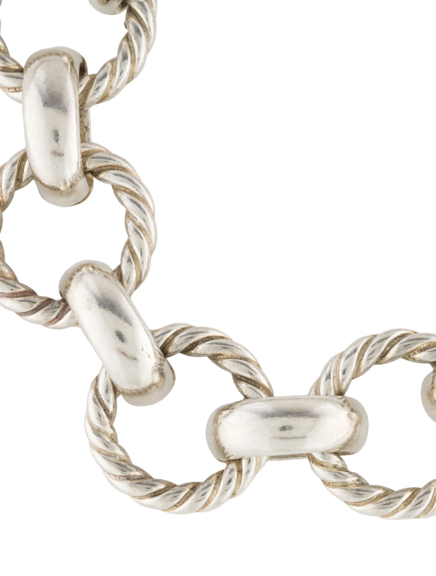 Tiffany & Co. Vintage Large Circle Rope Link Bracelet