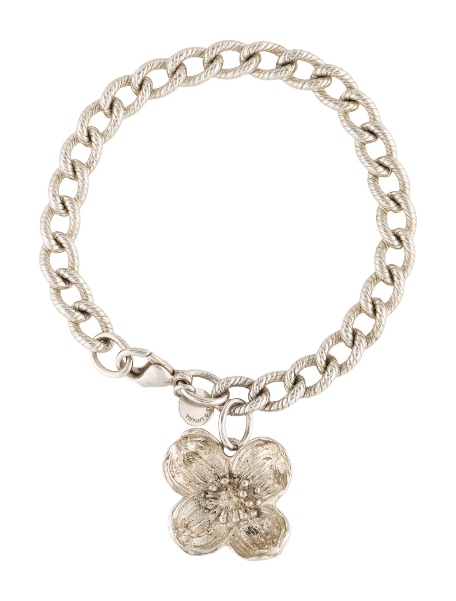Tiffany & Co. Vintage Dogwood Charm Bracelet