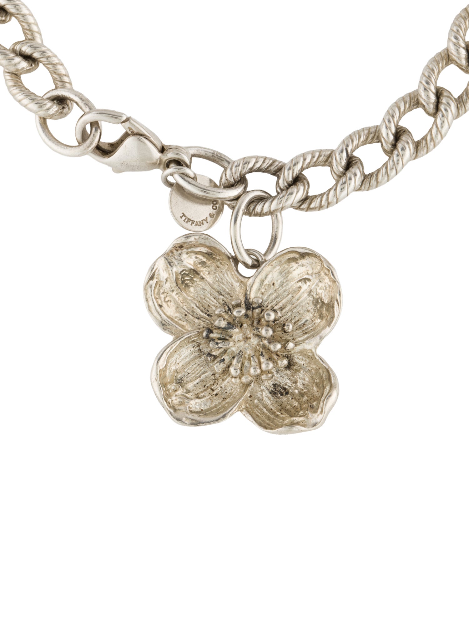 Tiffany & Co. Vintage Dogwood Charm Bracelet