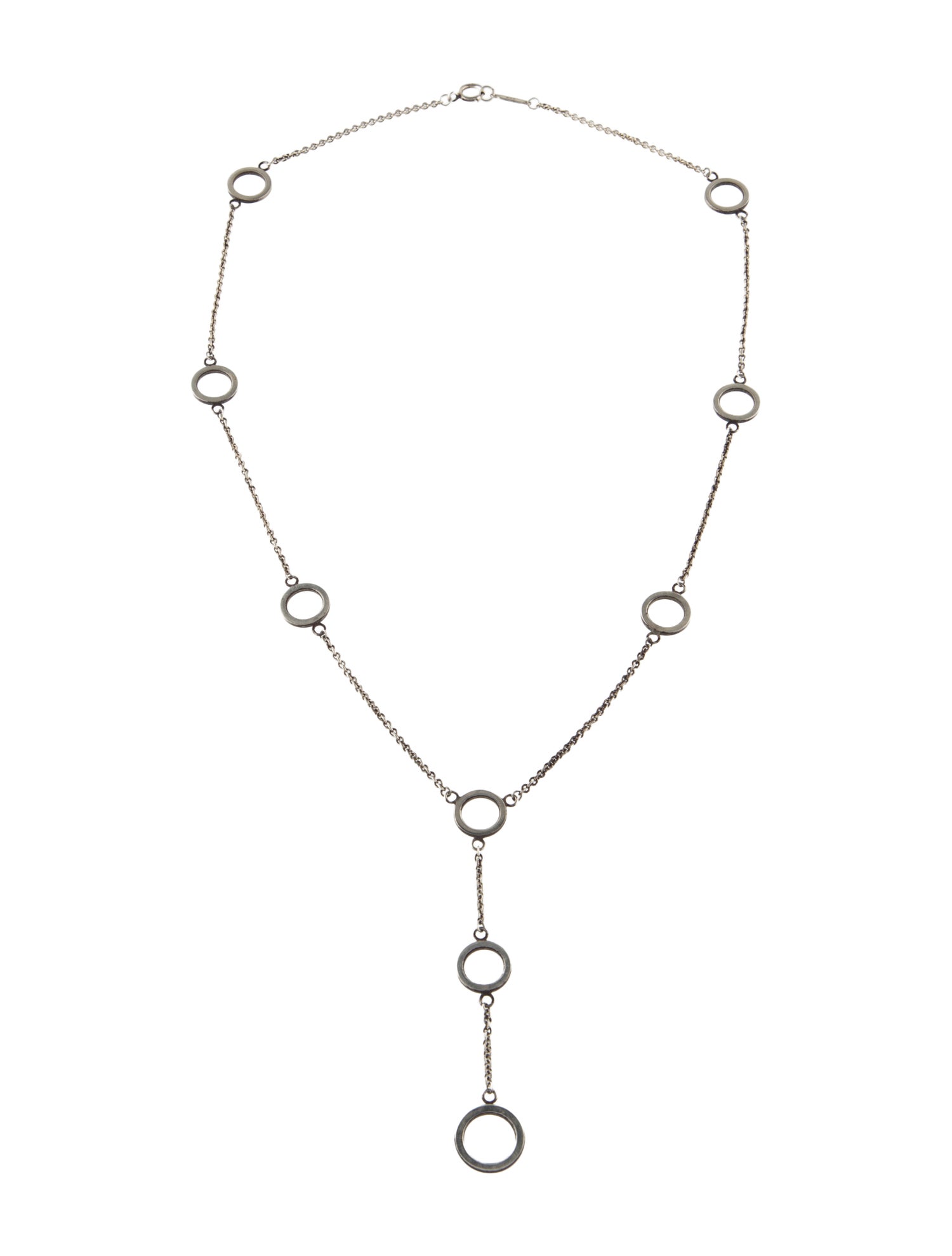 Tiffany & Co. Circle Link Lariat Necklace