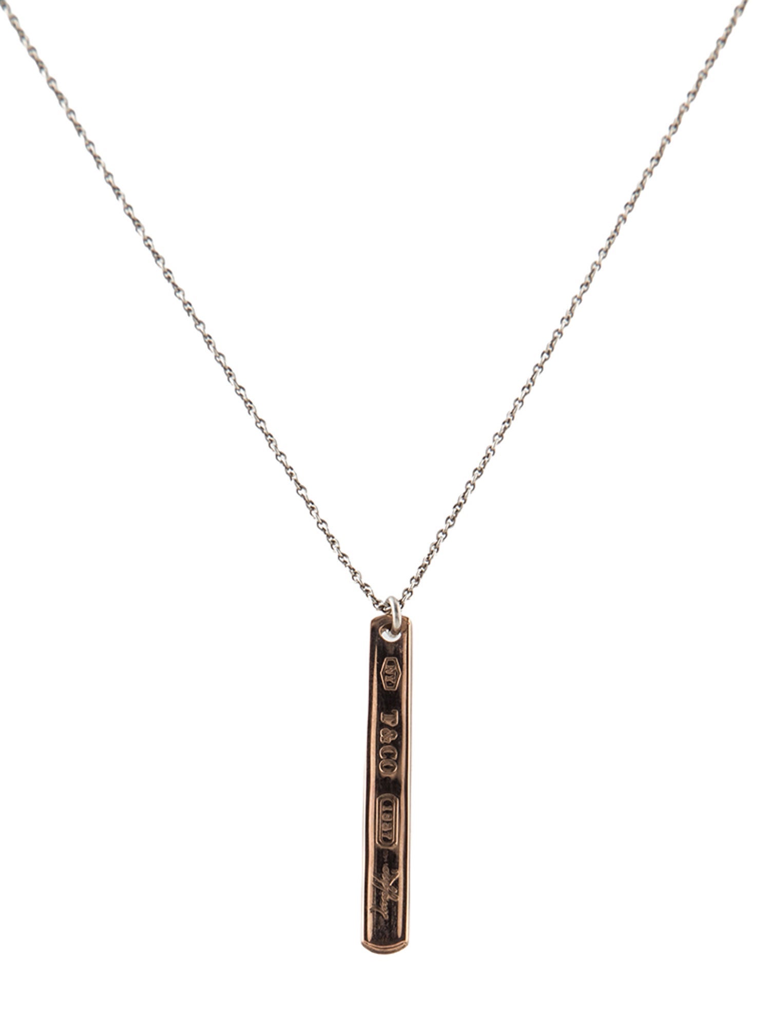 Tiffany & Co. Two-Tone 1837™ Bar Pendant Necklace