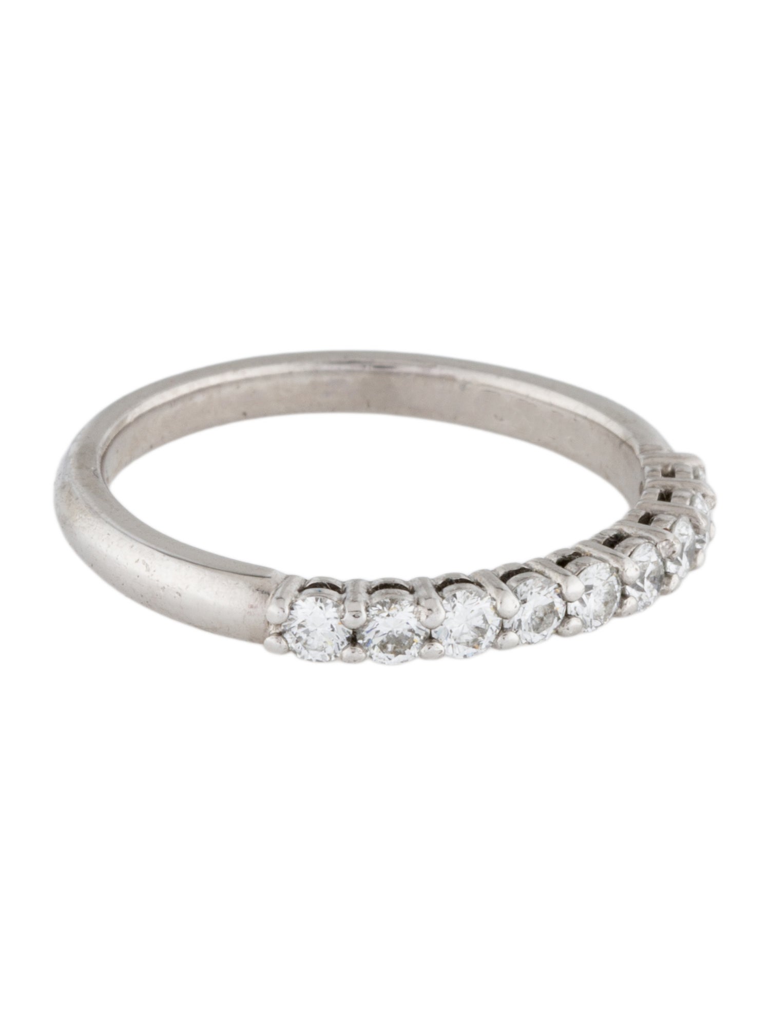 Tiffany & Co. Platinum Diamond Tiffany Forever Half-Circle Band