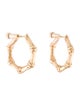 Tiffany & Co. 14K Bamboo Hoop Earrings