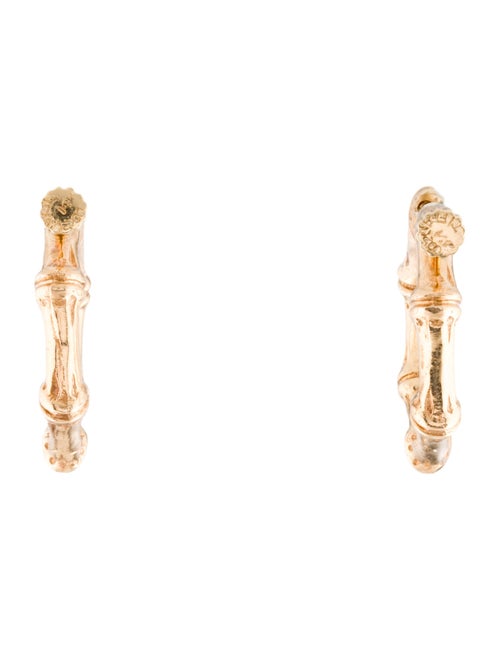 Tiffany & Co. 14K Bamboo Hoop Earrings