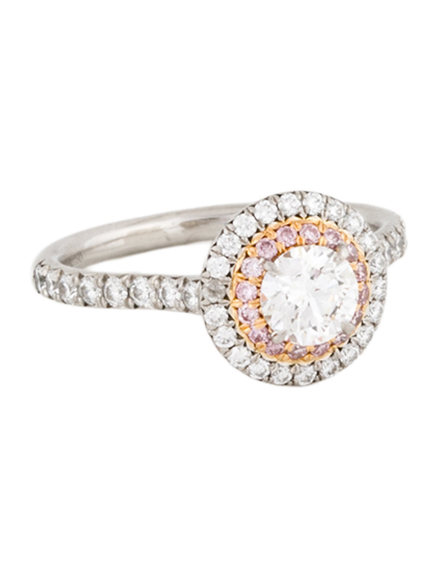 Tiffany & Co. Platinum Diamond Soleste Engagement Ring