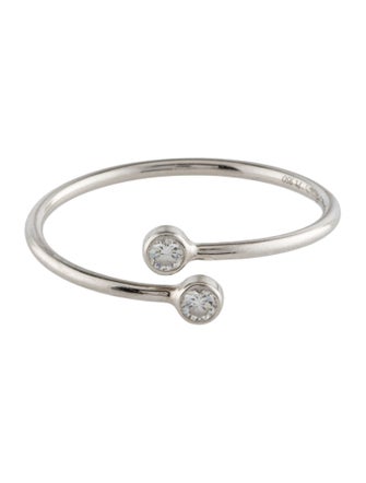 Tiffany & Co. Platinum Diamond Hoop Cocktail Ring