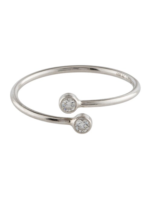 Tiffany & Co. Platinum Diamond Hoop Cocktail Ring