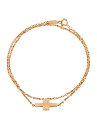 Tiffany & Co. 18K Double T Chain Bracelet