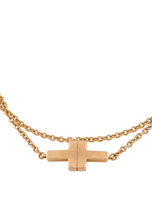 Tiffany & Co. 18K Double T Chain Bracelet