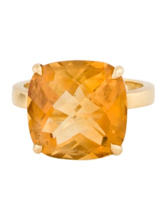 Tiffany & Co. 18K Citrine Sparklers Cocktail Ring