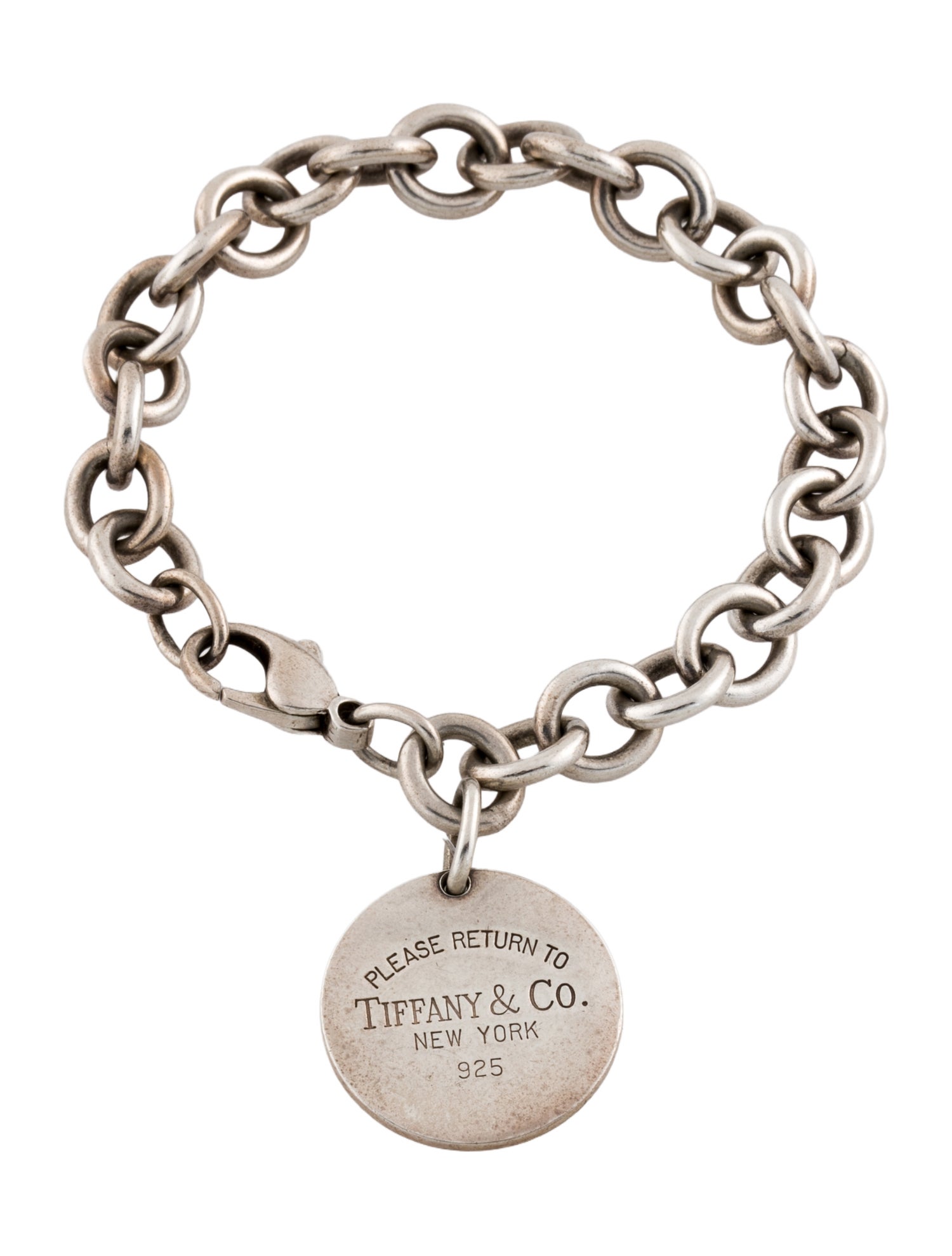 Tiffany & Co. Round Tag Charm Bracelet