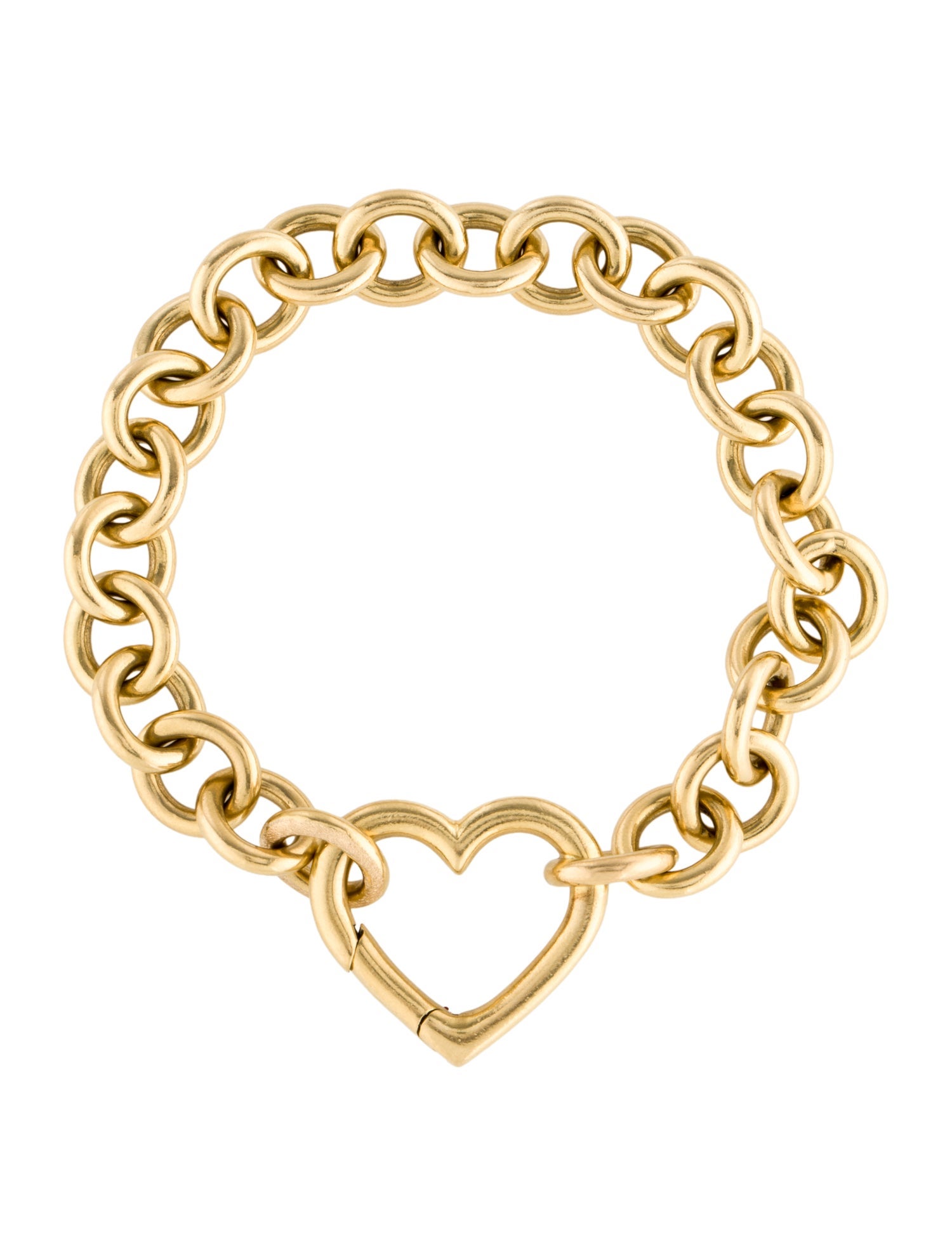 Tiffany & Co. Vintage 18K Heart Link Bracelet
