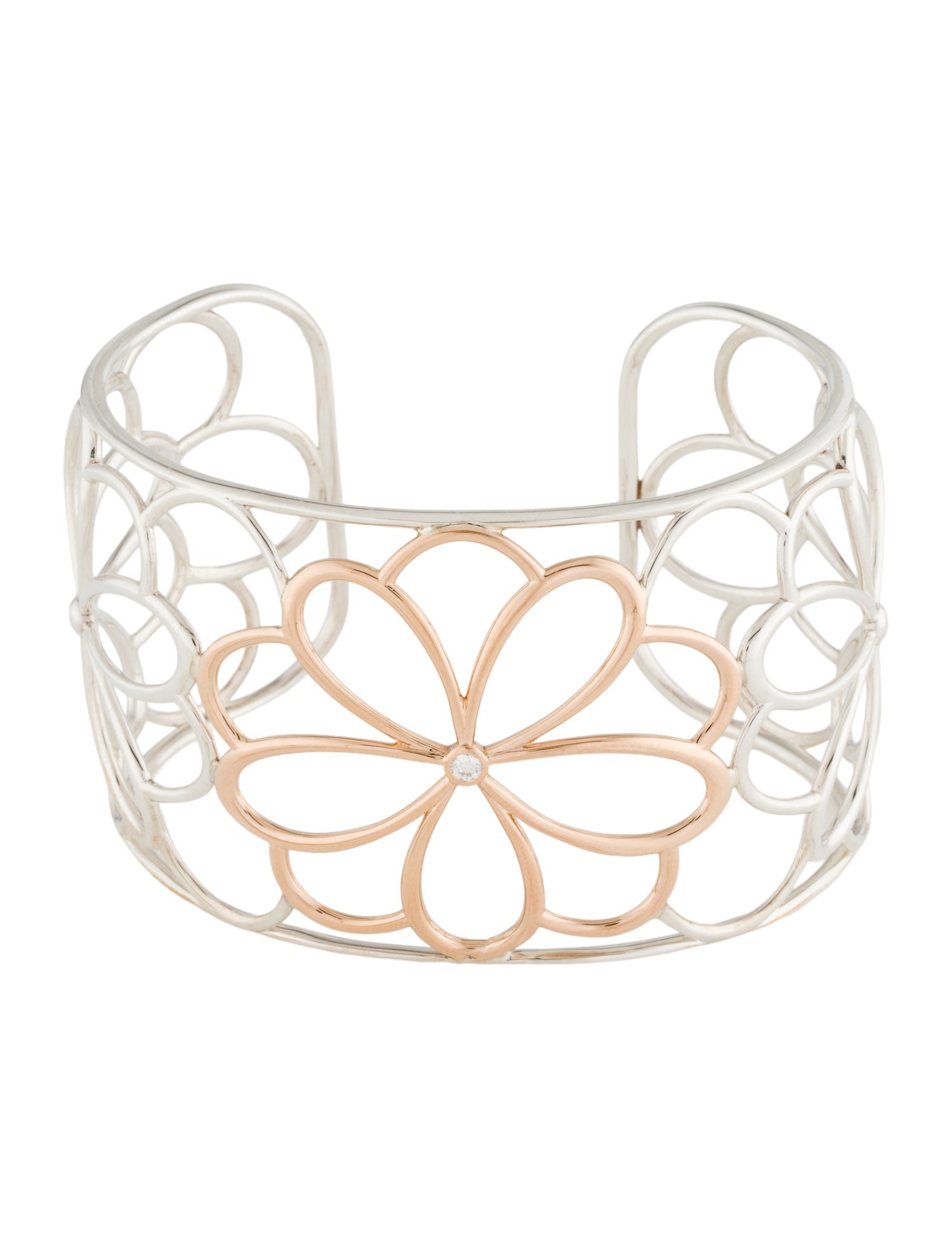 Tiffany & Co. Diamond Garden Petals Cuff Bracelet
