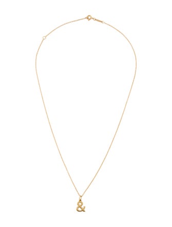Tiffany & Co. 18K '&' Pendant Necklace