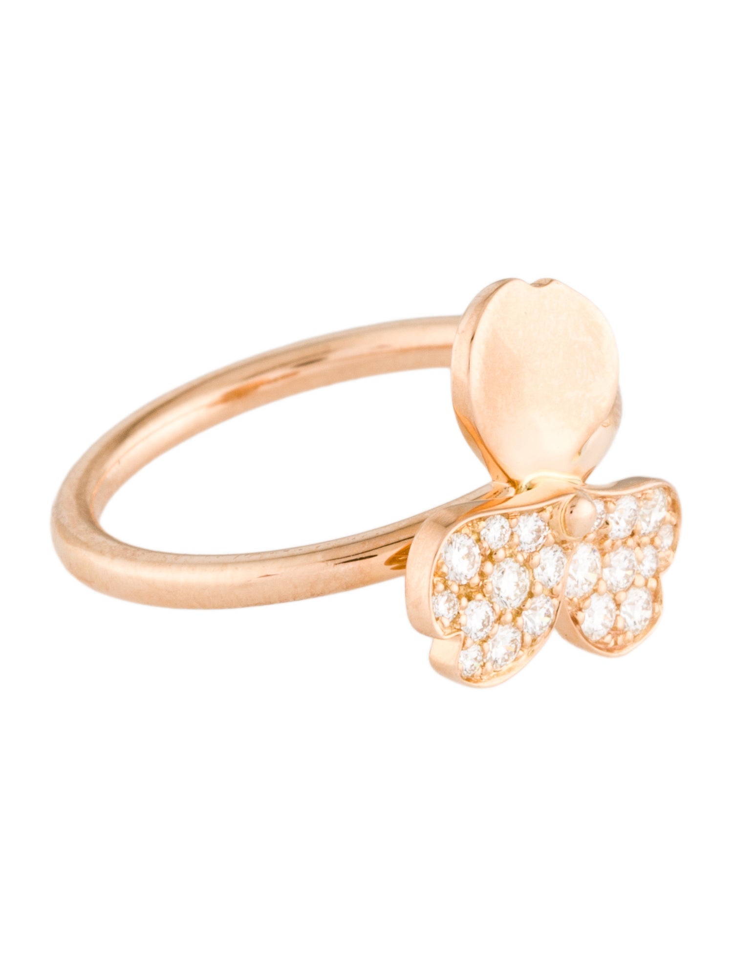 Tiffany & Co. 18K Diamond Paper Flowers Cocktail Ring