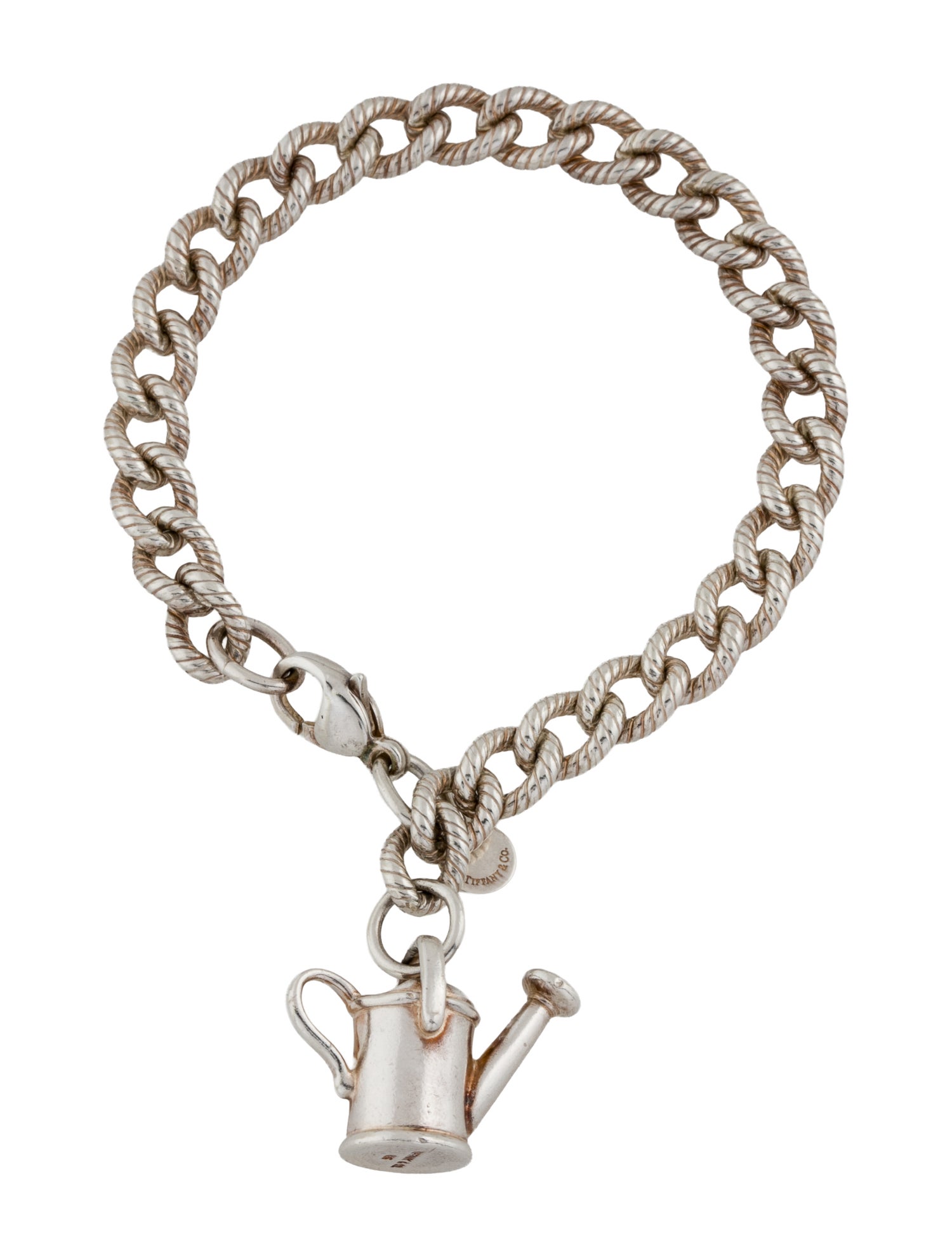 Tiffany & Co. Vintage Watering Can Charm Bracelet