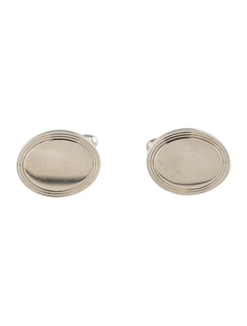 Tiffany & Co. Engine-Turned Oval Cufflinks